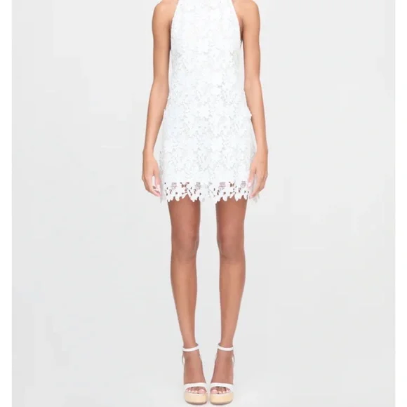 Hill House Home Sasha Halter Dress in White - Picture 3 of 4